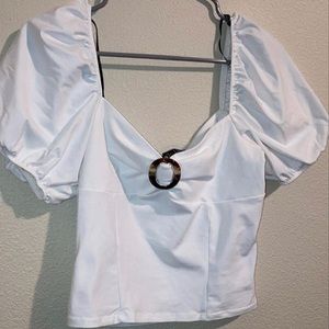 Sweetheart Puff-Sleeve Top